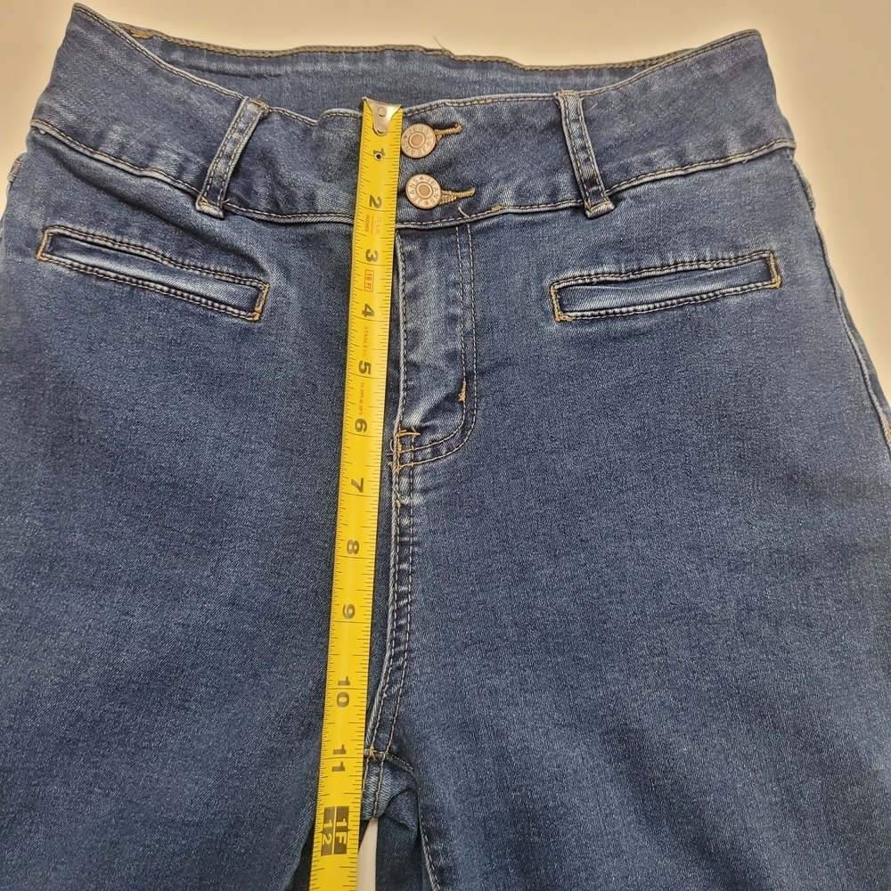 Elegant Indigo Women's Straight Leg Jeans Size 6 - Picture 10 of 14